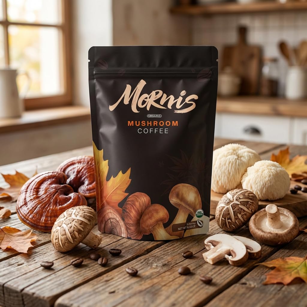 Organic Mushroom Coffee – Adaptogenic Blend for Energy, Focus & Mental Clarity