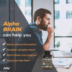 ONNIT Alpha Brain Nootropic Brain Supplement, 90 Count – Focus, Memory, and Mental Clarity Capsules with L-Theanine and Vitamin B6