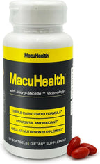 MacuHealth Triple Carotenoid Formula - Eye Vitamins for Adults - 90 Softgels, 3 Month Supply - Advanced Eye Support & Health Eye Formula