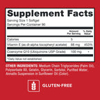 Qunol Ultra CoQ10 100mg Softgels- 3X Better Absorption Coenzyme Q10 Supplements - Antioxidant Supplement for Vascular and Heart Health & Energy Production