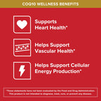 Qunol Ultra CoQ10 100mg Softgels- 3X Better Absorption Coenzyme Q10 Supplements - Antioxidant Supplement for Vascular and Heart Health & Energy Production