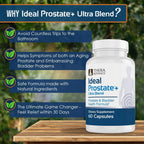 Ideal Prostate Plus Ultra Men's Prostate & Bladder Support, 120 Capsules