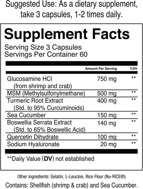Jocko Fuel Joint Support Supplement - 180 Capsules