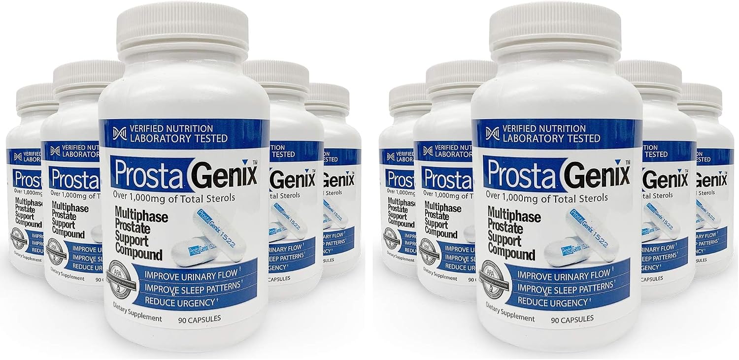 ProstaGenix Multiphase Prostate Supplement - Over 1 Million Sold - End Nighttime Bathroom Trips, Urgency, & More. 90 Capsules