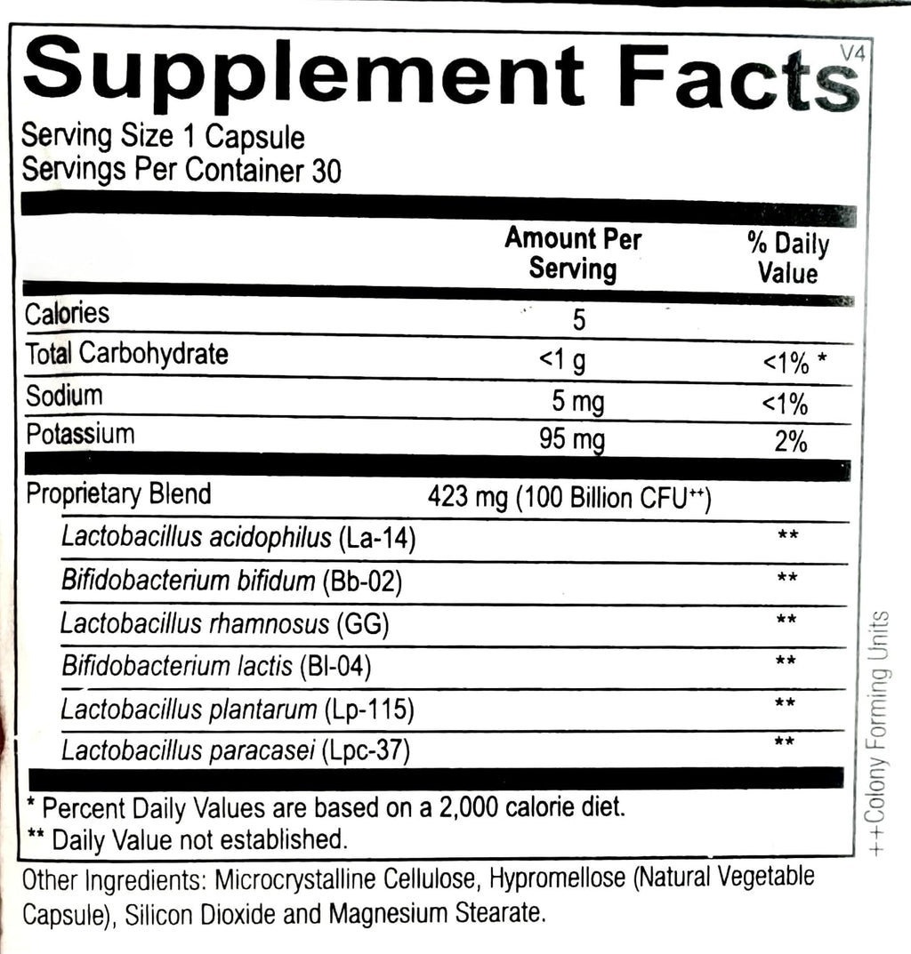 Ortho Molecular Ortho Biotic 100 – High Potency Probiotic for Gut & Digestive Health