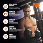 ROAR AMBITION TestoFuel 120 T-Booster Pills - Test Booster for Men - 100% Natural Ingredients - Contributes to Normal Testosterone Levels & Muscle - Vitamin, Fenugreek & Magnesium Booster