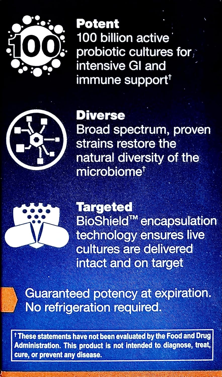 Ortho Molecular Ortho Biotic 100 – High Potency Probiotic for Gut & Digestive Health