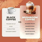 RYZE SUPERFOODS Mushroom Medium Roast Coffee Starter Kit, USDA Organic Instant Coffee with 6 Adaptogenic Mushrooms and for Energy, Focus, Digestion, Immunity with Lions Mane & Turkey Tail 30 Serving
